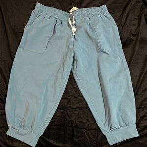 Blue Jogger capris